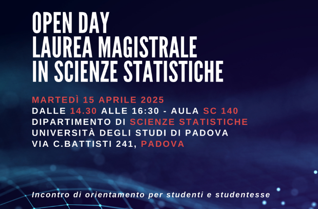 Collegamento a Open day Laurea Magistrale in Scienze Statistiche